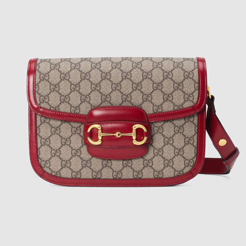 Gucci Horsebit 1955 Small Shoulder Bag 602204 Red